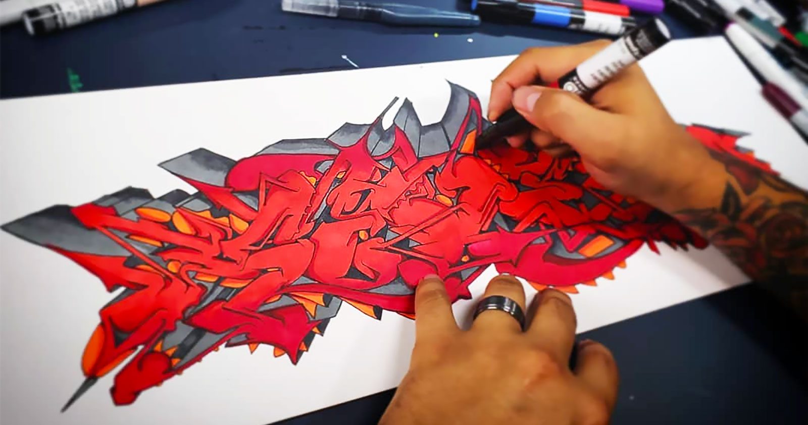 Lettrages sauvages: du wildstyle en papier